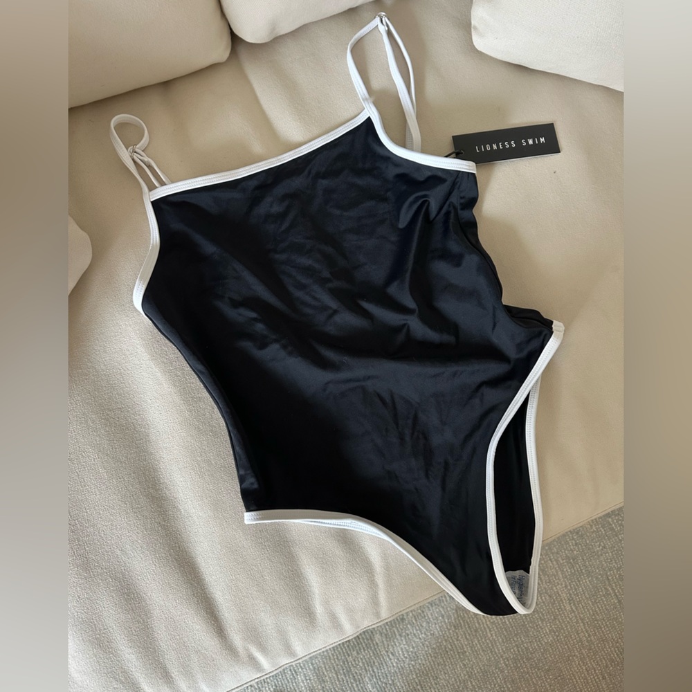 Lioness Onyx and White One-Piece Swimsuit